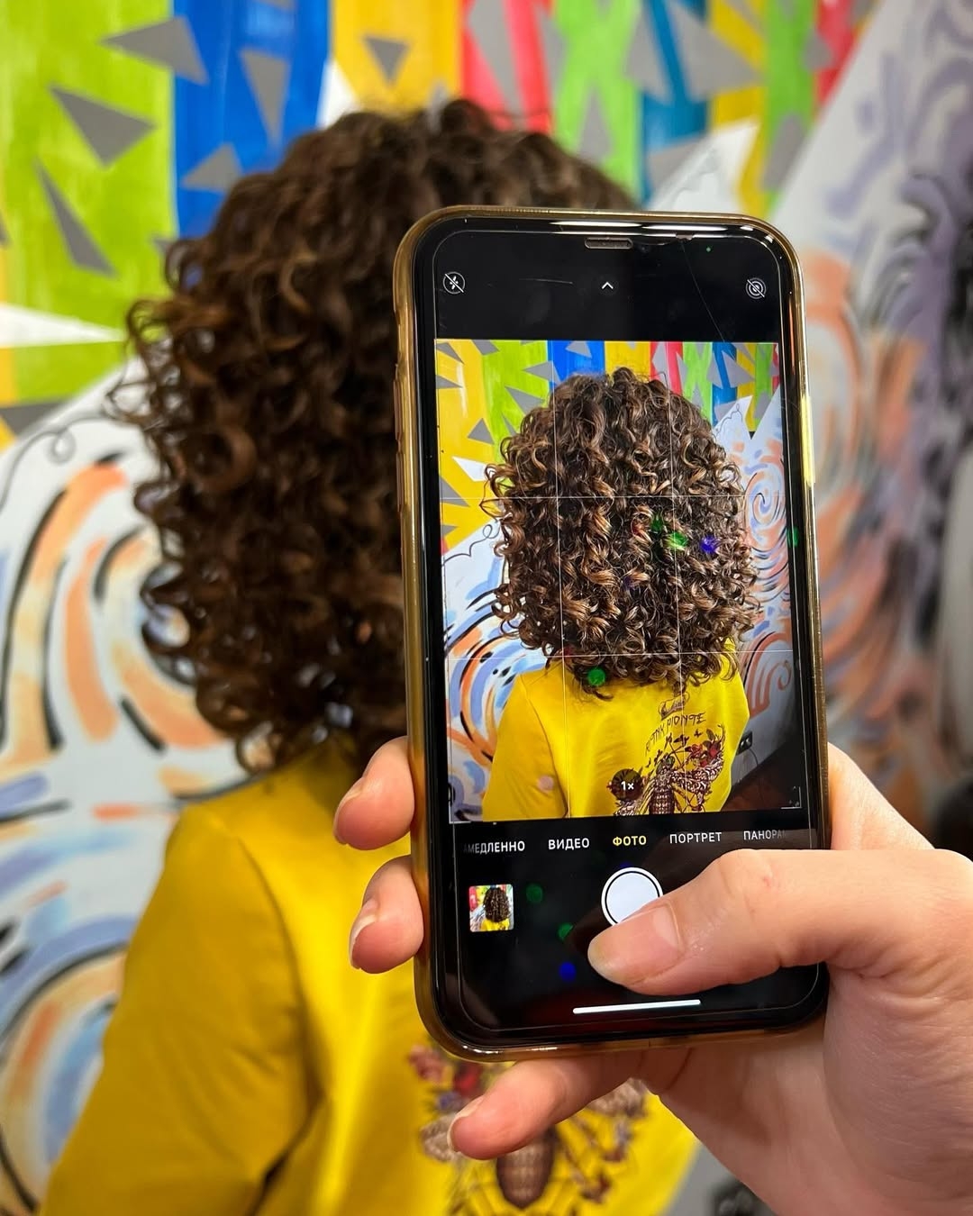 Вертикальная химзавивка — фото мастера