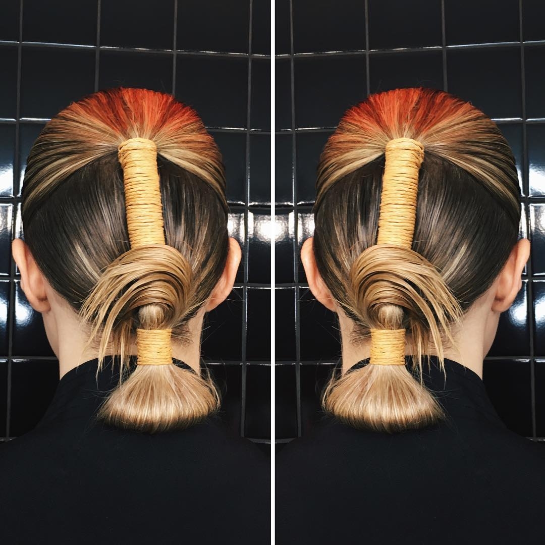 Необычная укладка в японском стиле