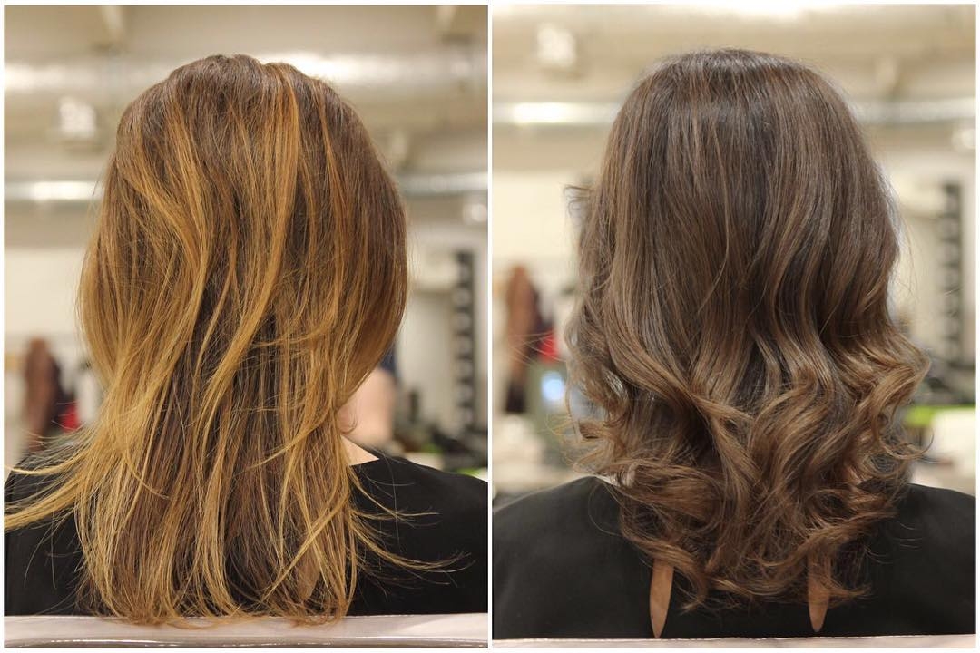 Нейтрализация рыжих оттенков после осветления