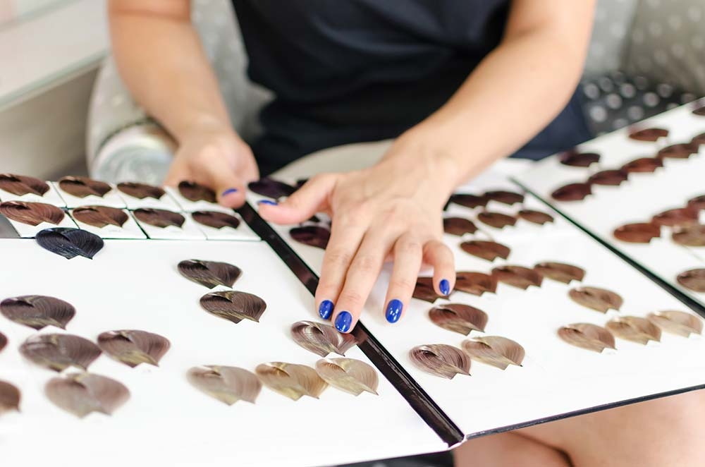 Подбор цвета для мелирования