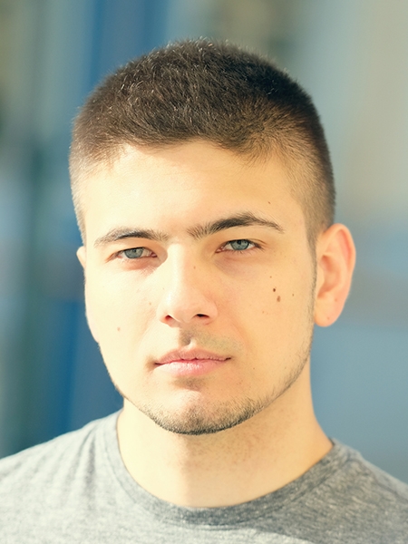 Мужская стрижка бокс для овального лица