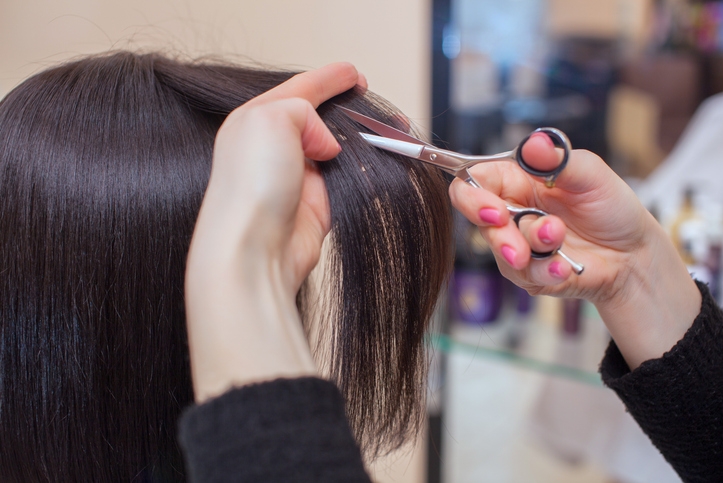 Филировка волос по всей длине