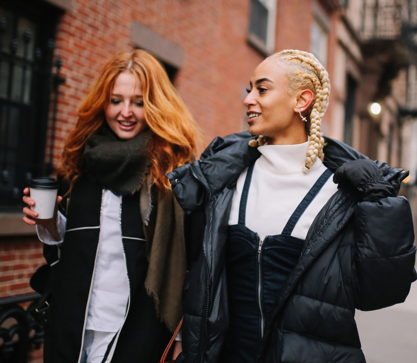 Боксерские косы под шапкой в непогоду