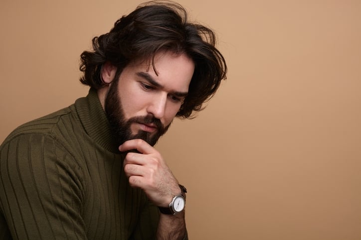 Мужская стрижка curtains