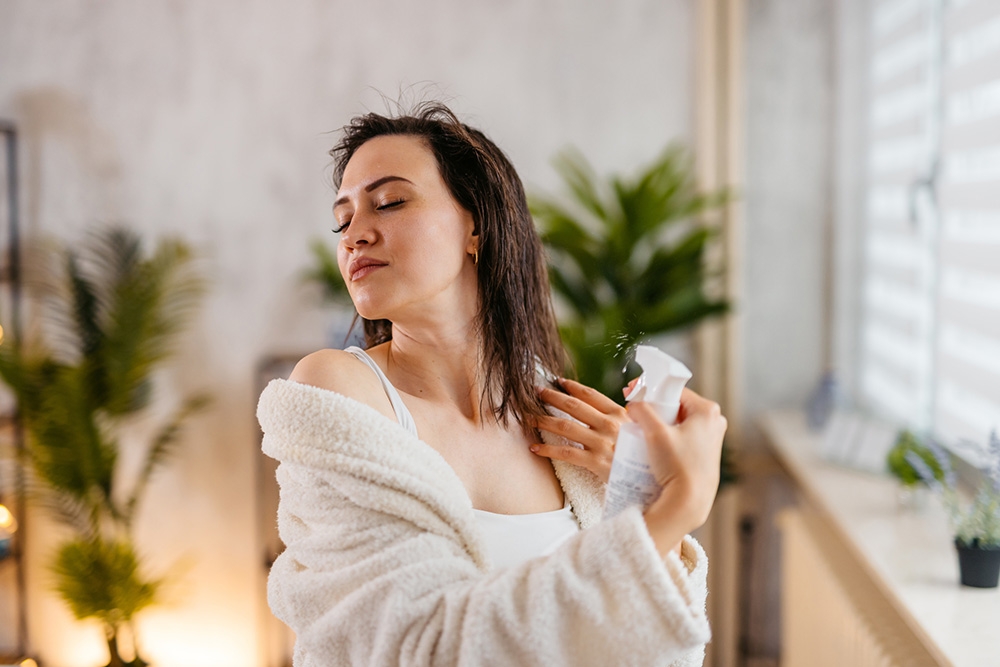 Домашний уход для блеска волос