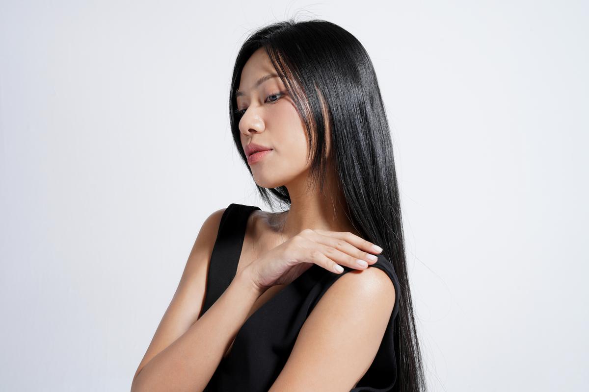 Красивые блестящие волосы