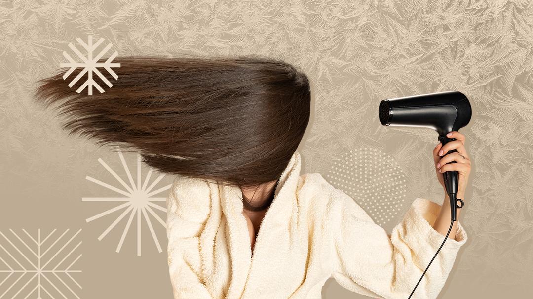 Правильная сушка волос феном зимой — защита от ломкости и сухости