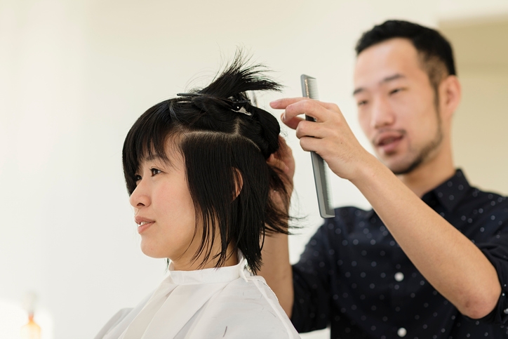 Создание японской прически