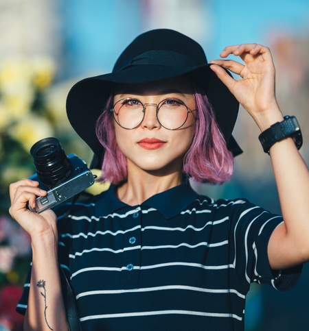 Женская японская прическа