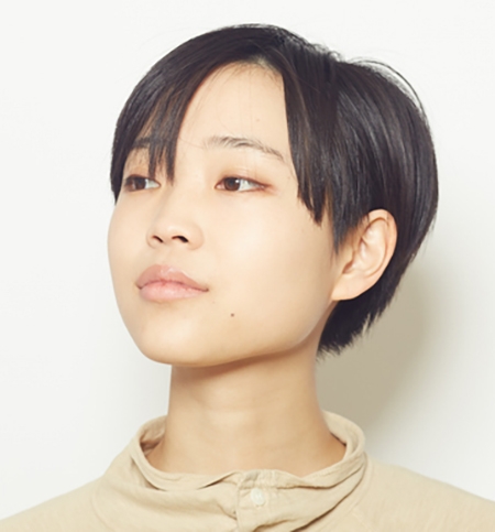 Японская прическа с короткой стрижкой