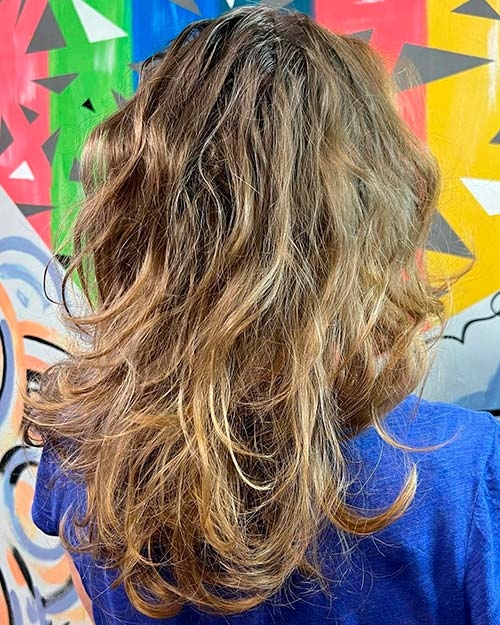 Биозавивка — фото до от стилиста Анастасии Наренковой