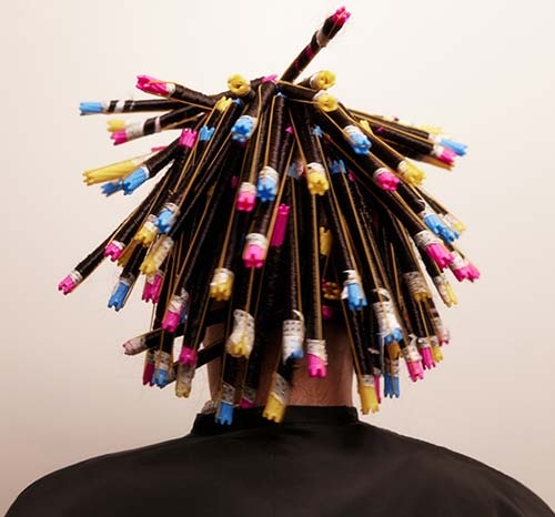 Вертикальная техника завивки