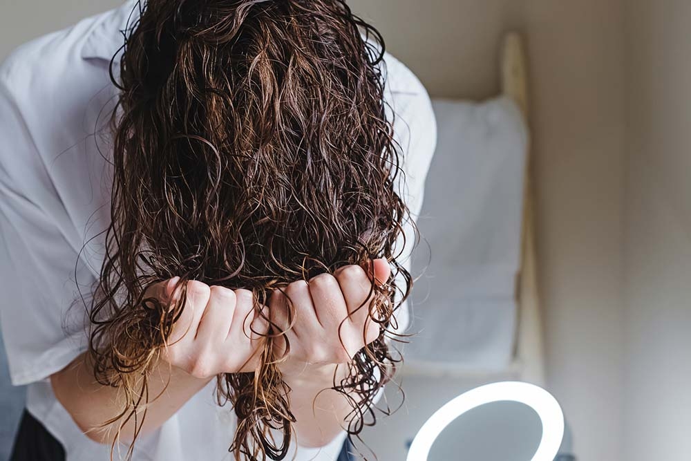 Укладка волос после завивки