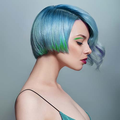 Креативная стрижка каре