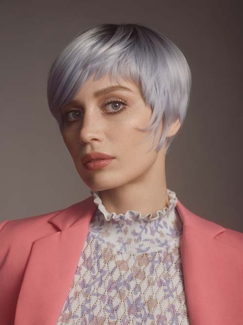 Креативное окрашивание для короткой женской стрижки