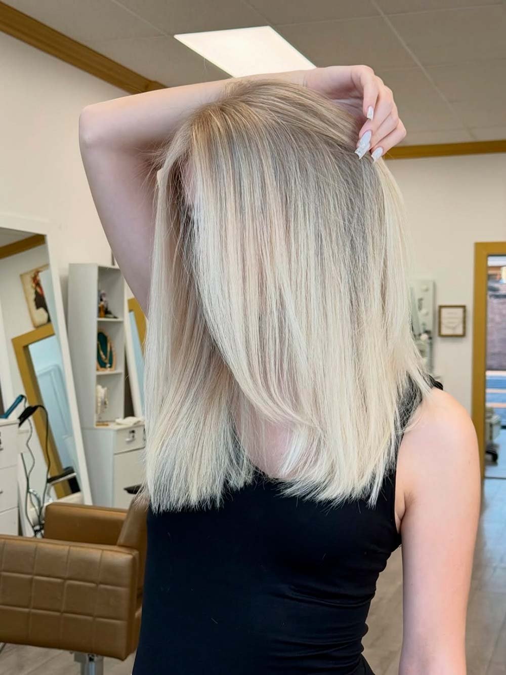 Блестящий результат окрашивания в технике эйртач