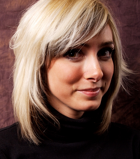 Шегги на прямых волосах