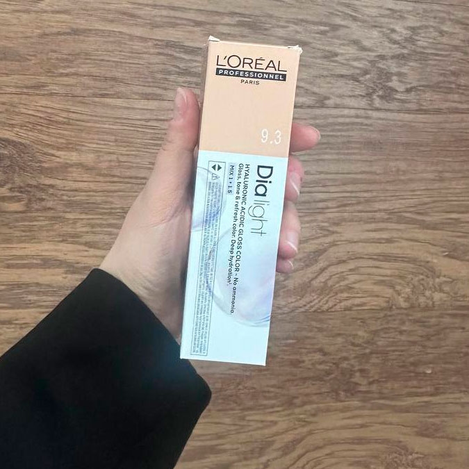 Краситель-блеск с кислым pH Dia light