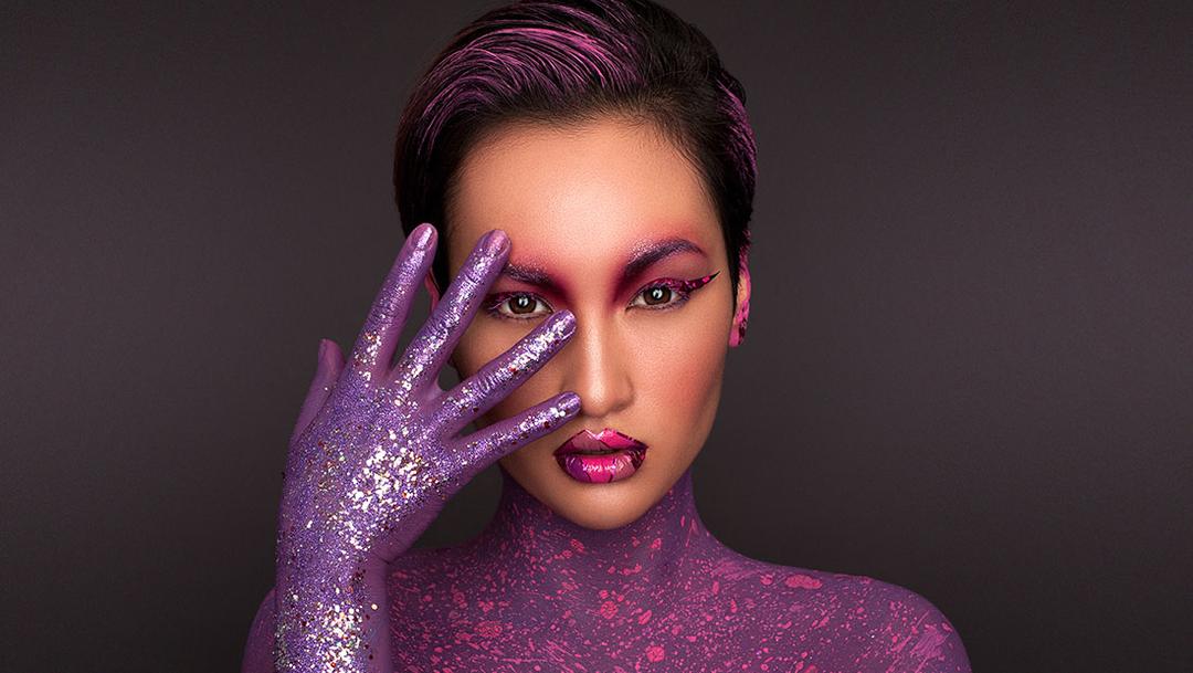 Пепельно-фиолетовый цвет волос