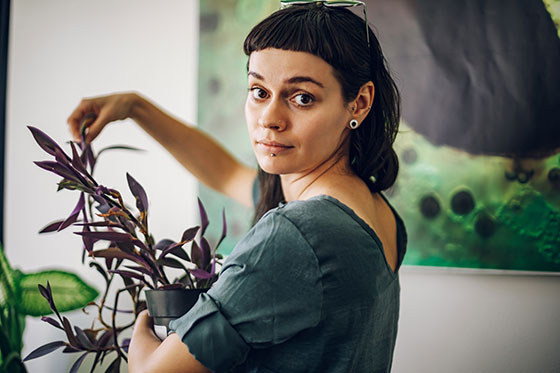 Челка набок 4