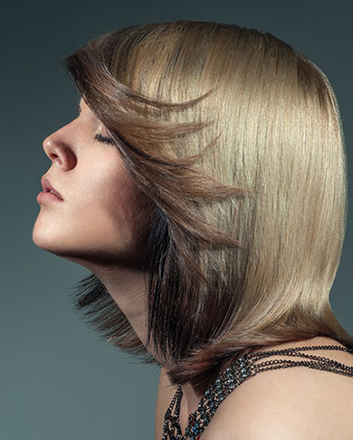 Удлиненное каре до плеч