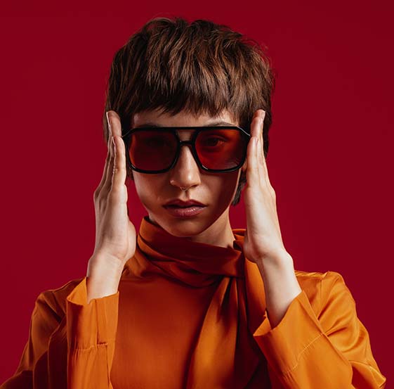 стрижка с челкой