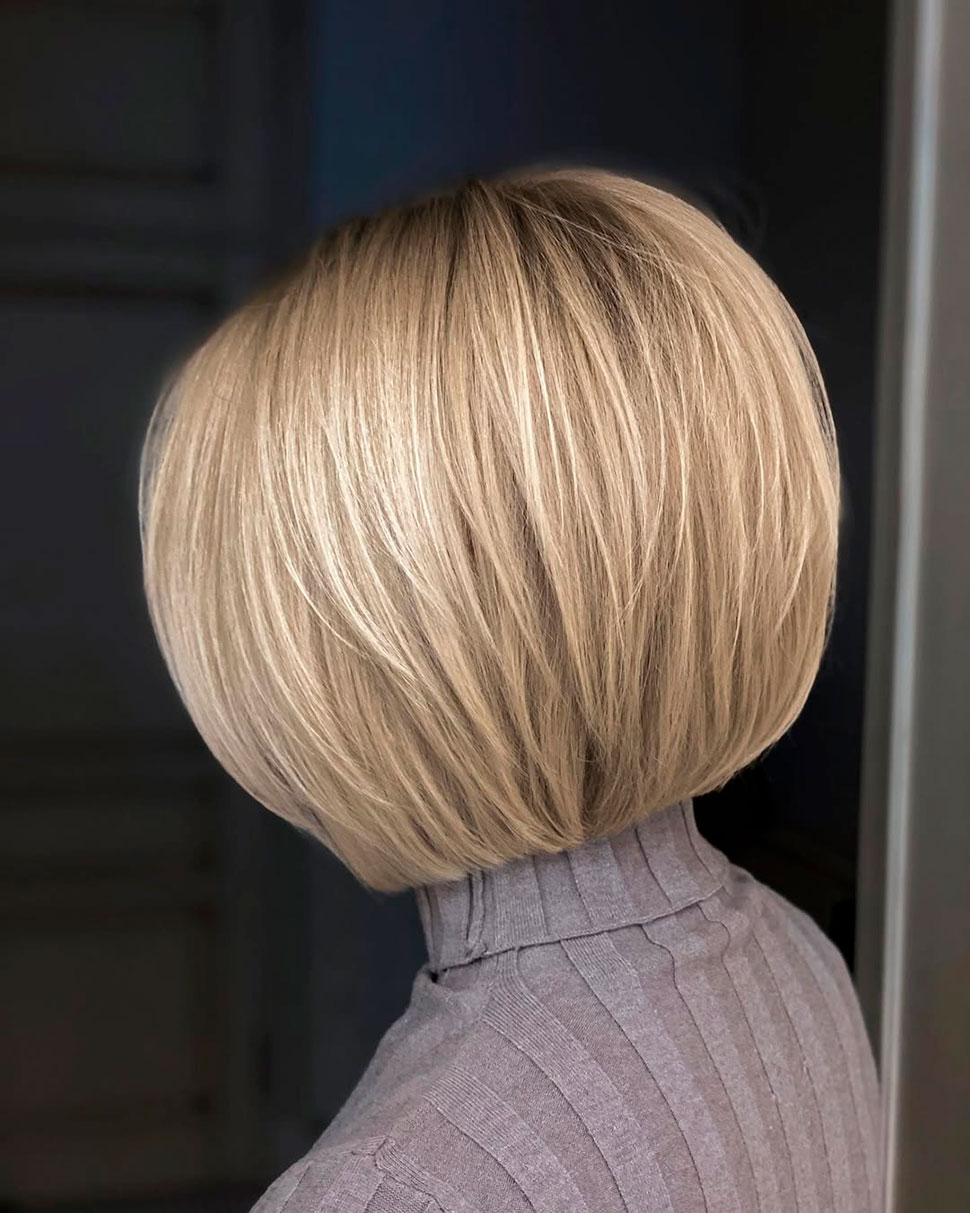 Короткие стрижки на густые волосы 10