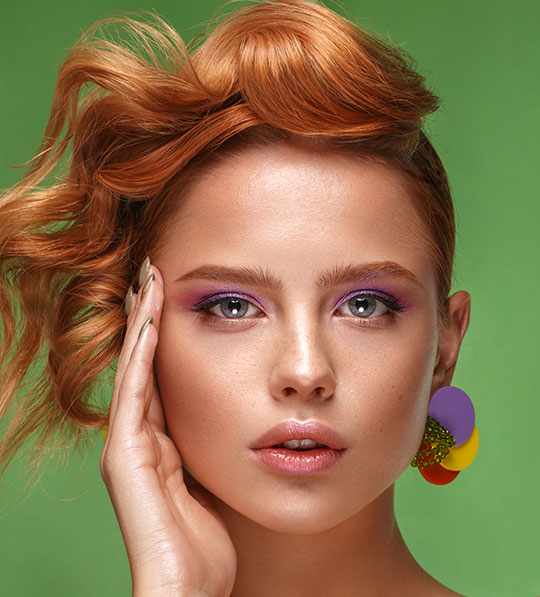 Шиньон-челка