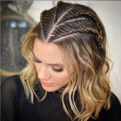 Диагональный пробор